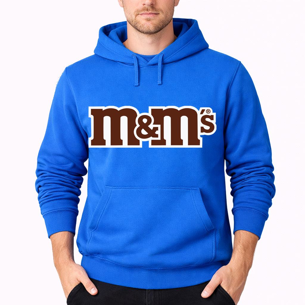 Men's M&M's Pullover Hoodie - Azure
