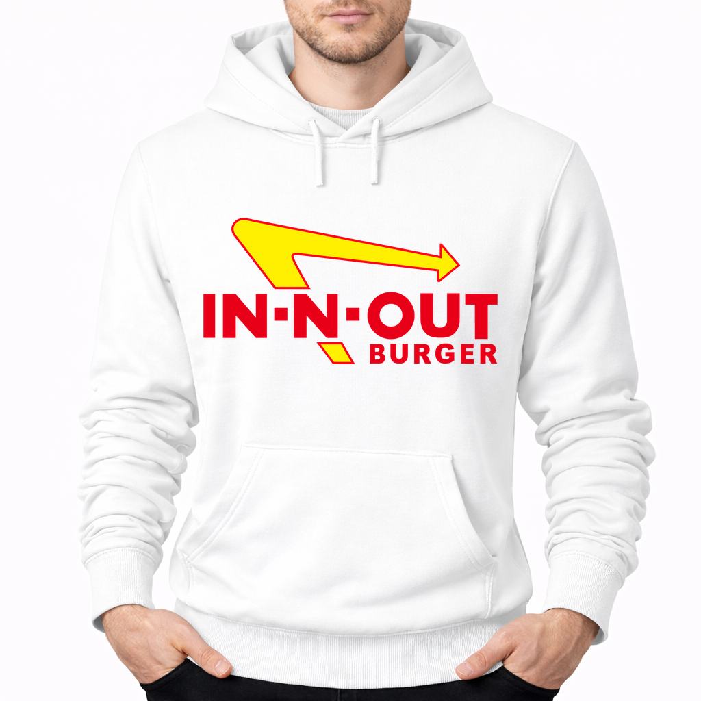 Men's In-N-Out Burger Pullover Hoodie - White