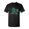Men's Oakland Athletics Cotton T-Shirt - Black