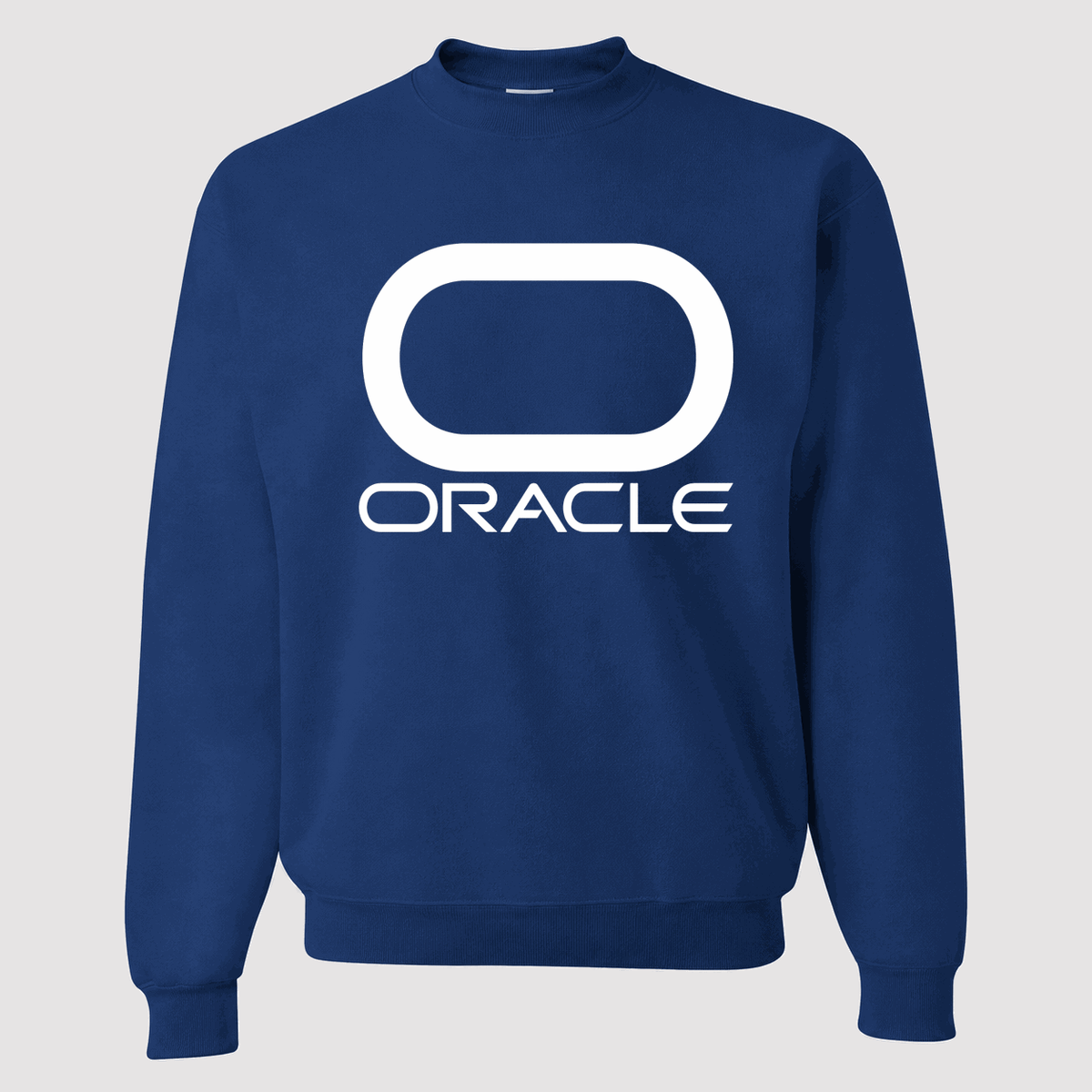 Men's Oracle White Logo Crewneck Sweatshirt - Blue