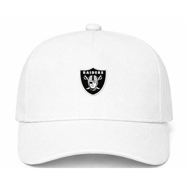 Las Vegas Raiders NFL Logo White Dad Baseball Cap Hat
