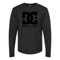 Men's DC-Logo-1536x864 Long sleeves Cotton Blend T-Shirt - Black