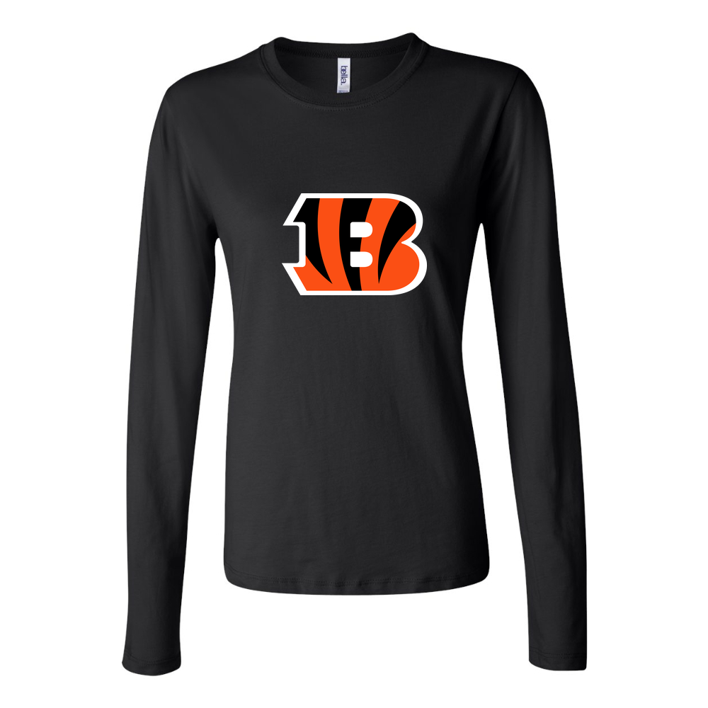 Women's Cincinnati Bengals Long Sleeve T-Shirt - Black