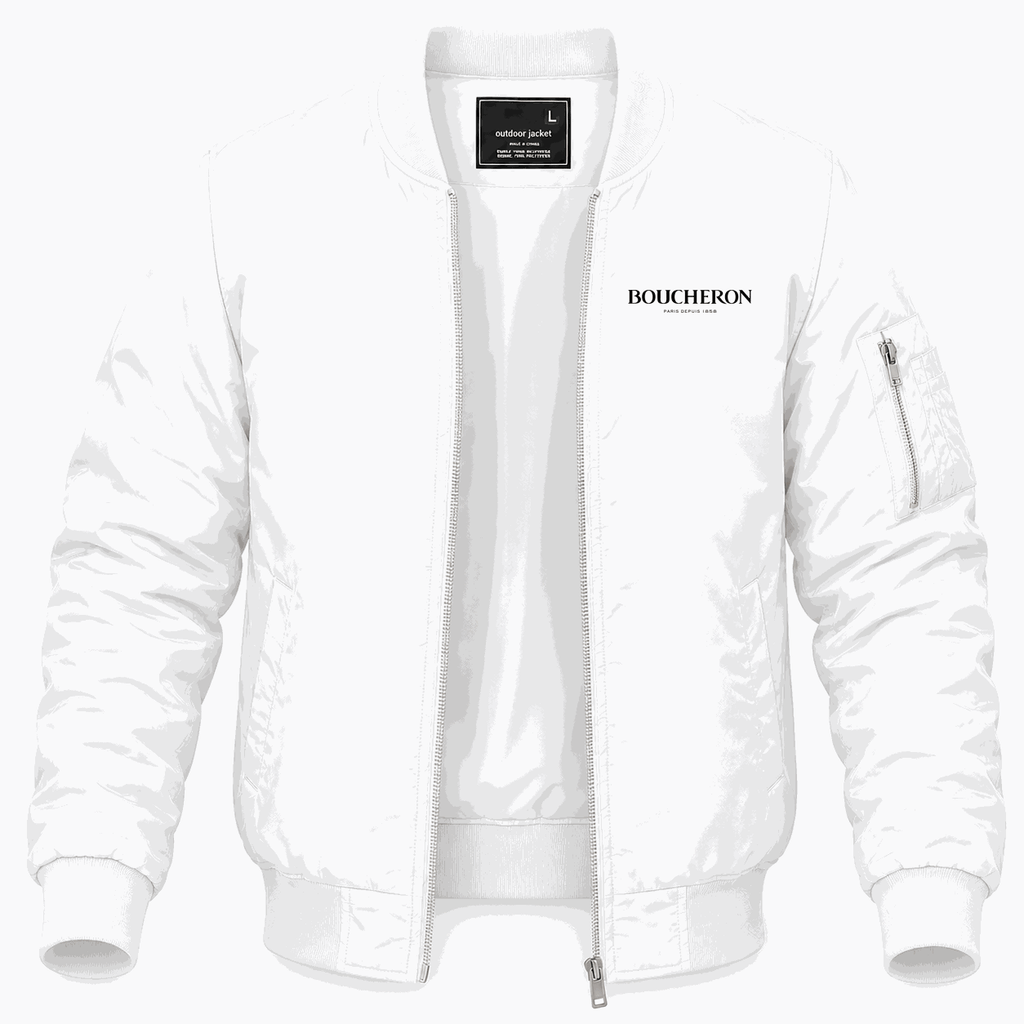 Men's Boucheron Lightweight Bomber Jacket - White