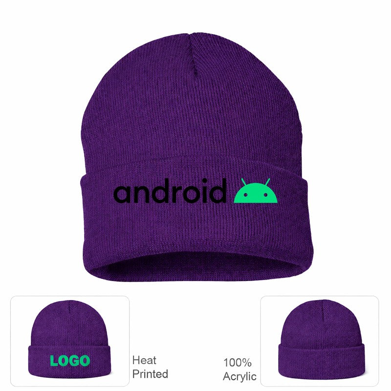 Android Beanie Hat - Purple