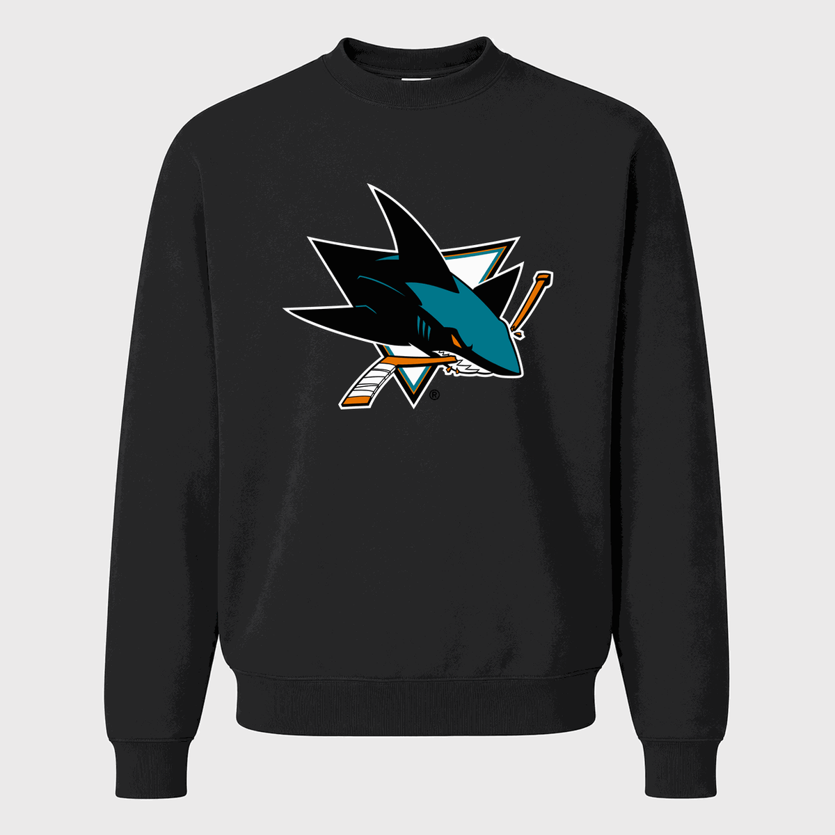 Men's San Jose Sharks Crewneck Sweatshirt - Black