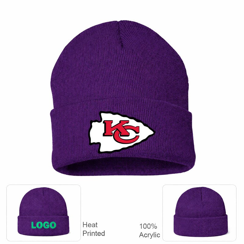 Kansas City Chiefs Purple Beanie Hat