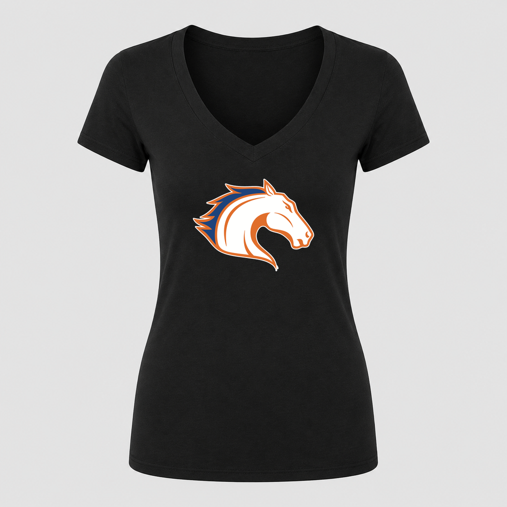Women's Texas Arlington Mavericks V Neck T-Shirt in black
