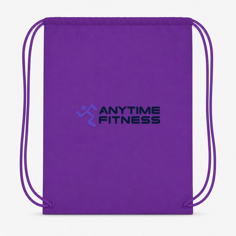 Anytime Fitness Drawstring Bag - Purple