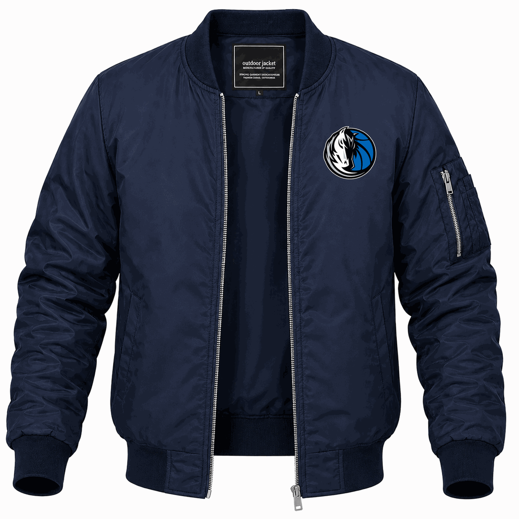 Men's Dallas Mavericks Lightweight Bomber Jacket - Navy