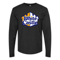 Men's White Castle Long sleeves Cotton Blend T-Shirt - Black