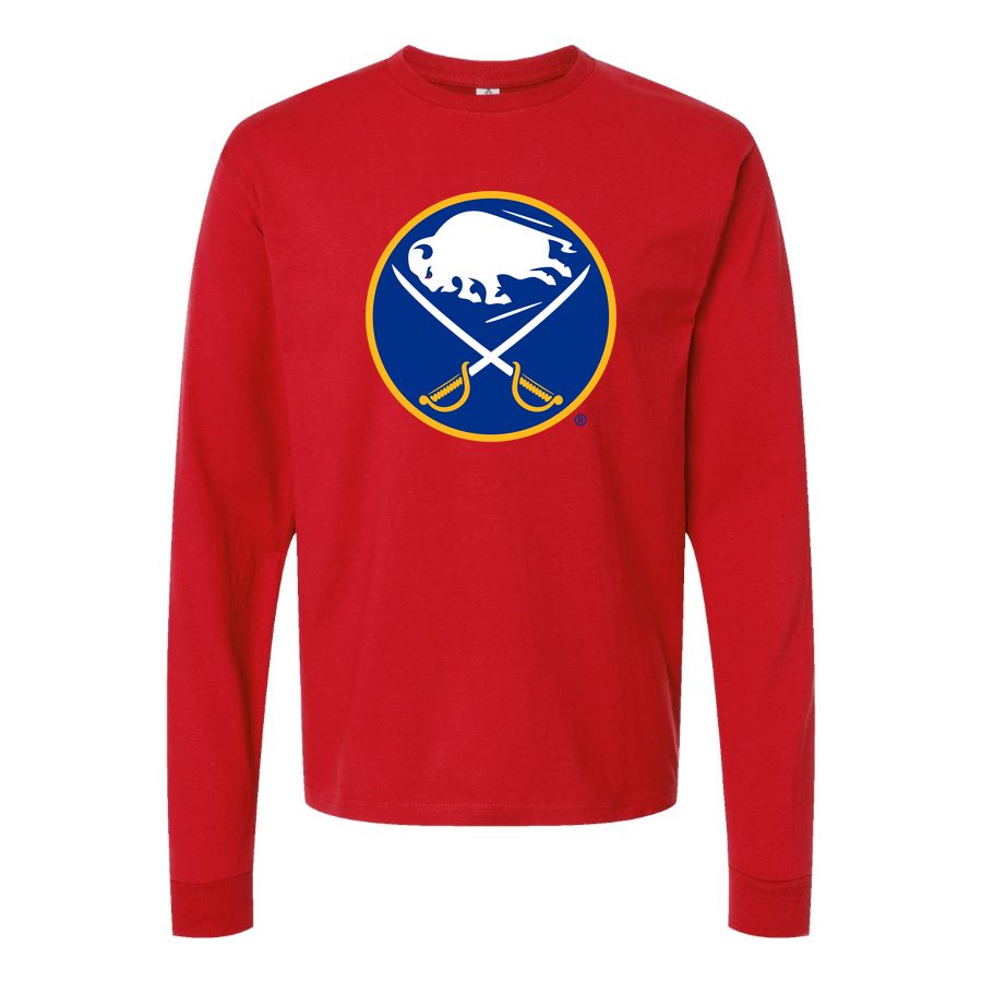 Men's Buffalo Sabres Long sleeves Cotton Blend T-Shirt - Red