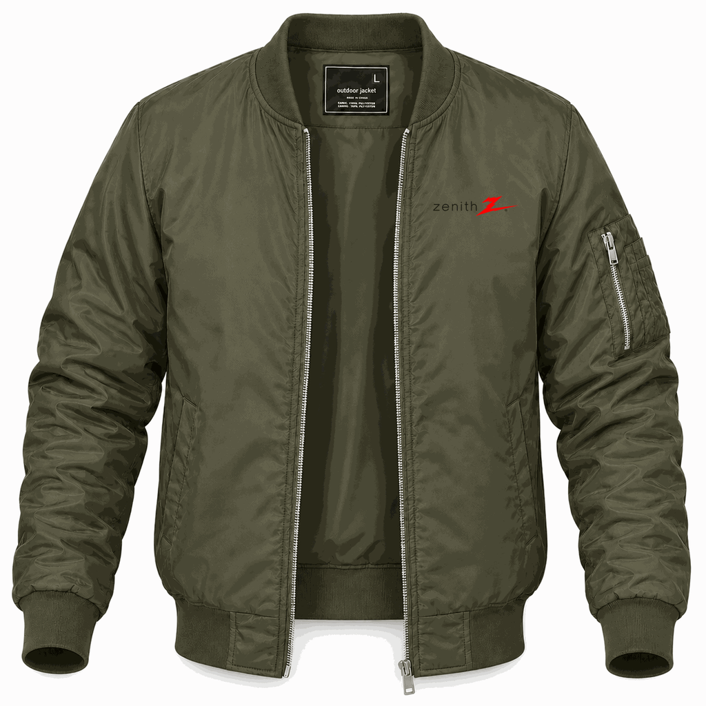 Men's Zenith Lightweight Bomber Jacket - Army Green
