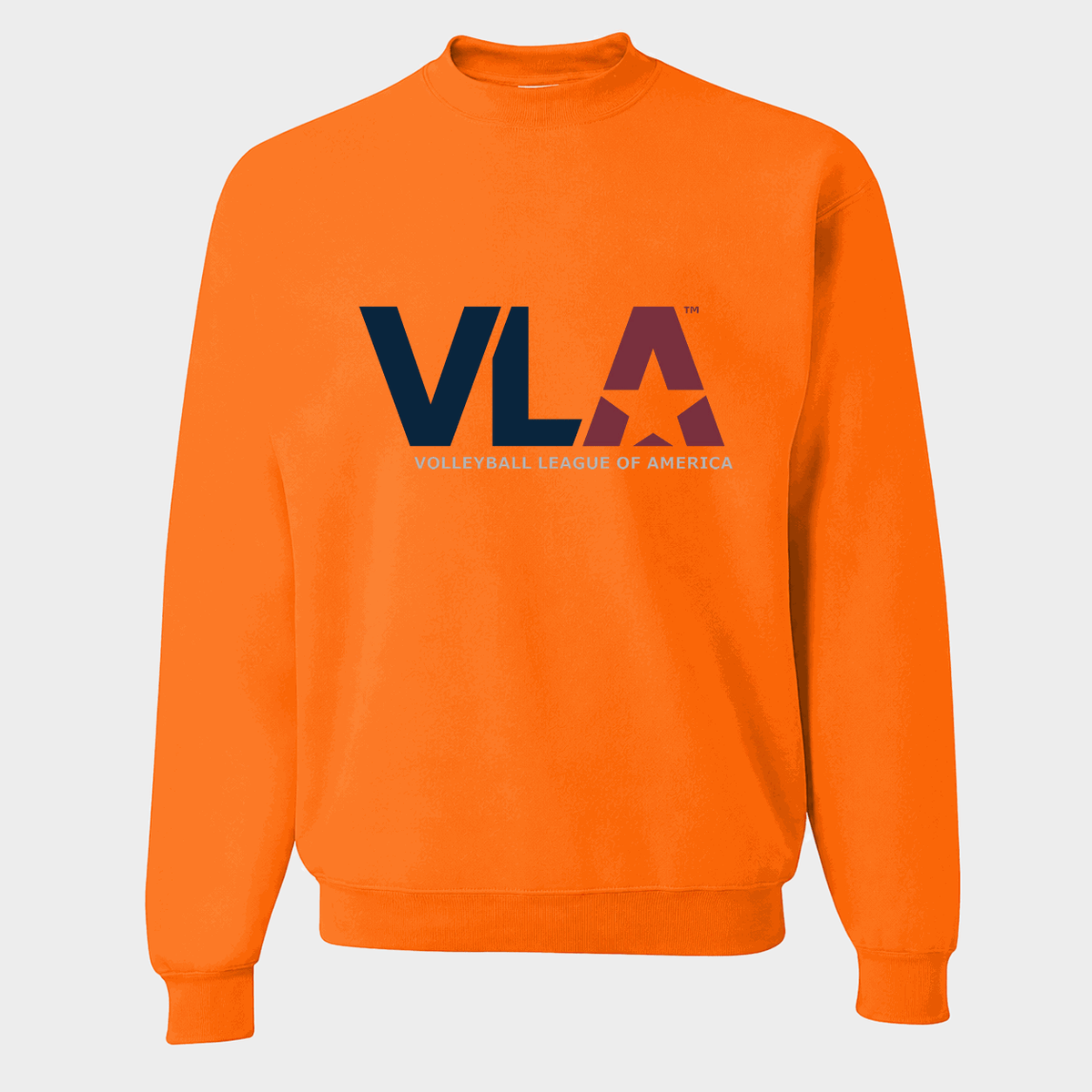 Men's American Volleyball League Crewneck Sweatshirt - Orange
