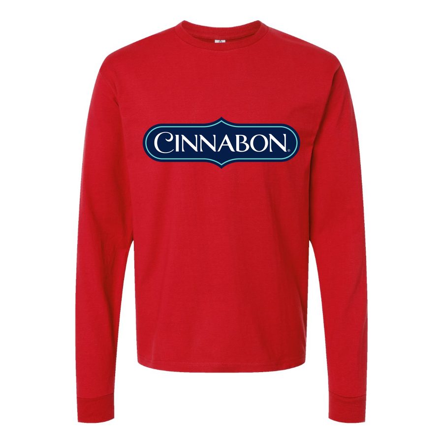 Men's Cinnabon Long sleeves Cotton Blend T-Shirt - Red