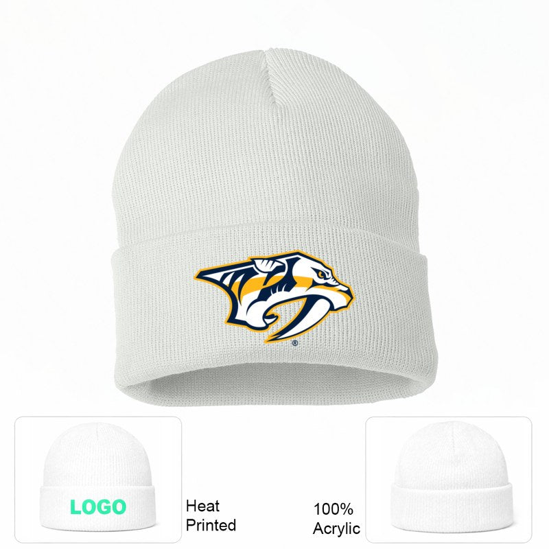 Nashville Predators White Beanie Hat