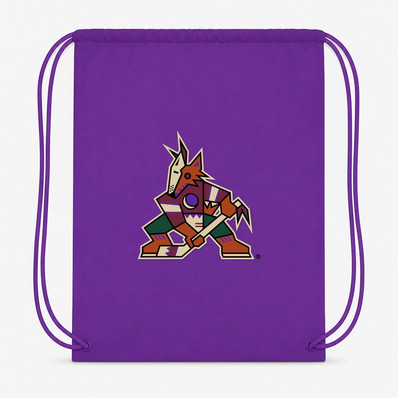 Arizona Coyotes Drawstring Bag - Purple