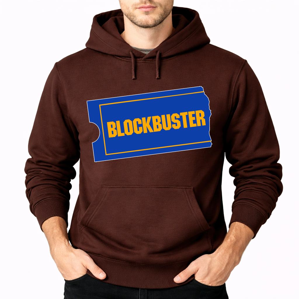 Men's Blockbuster Pullover Hoodie - Brown