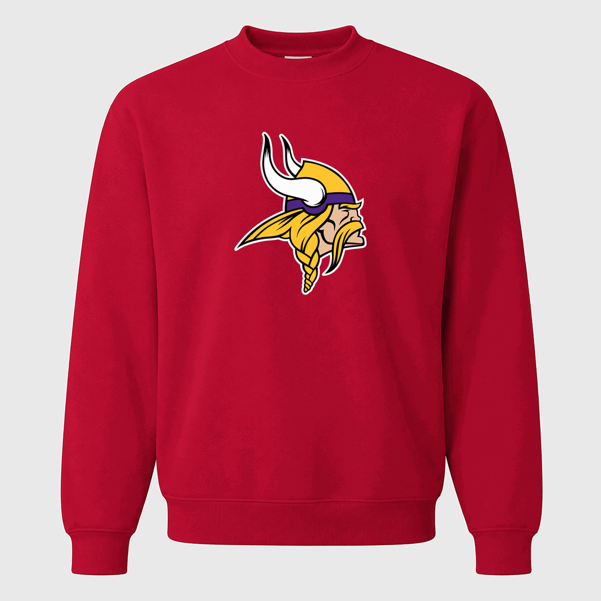 Men's Minnesota Vikings Crewneck Sweatshirt - Red