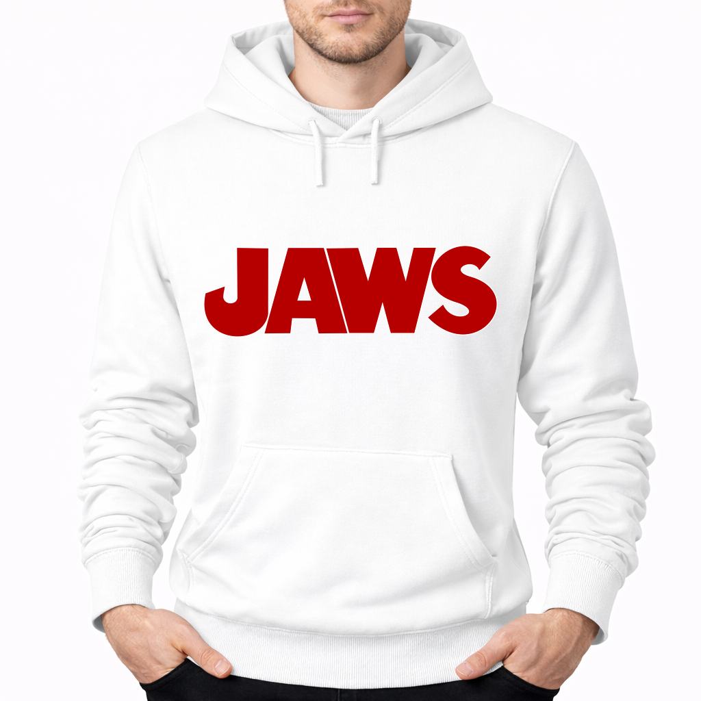 Men's Jaws Pullover Hoodie - White