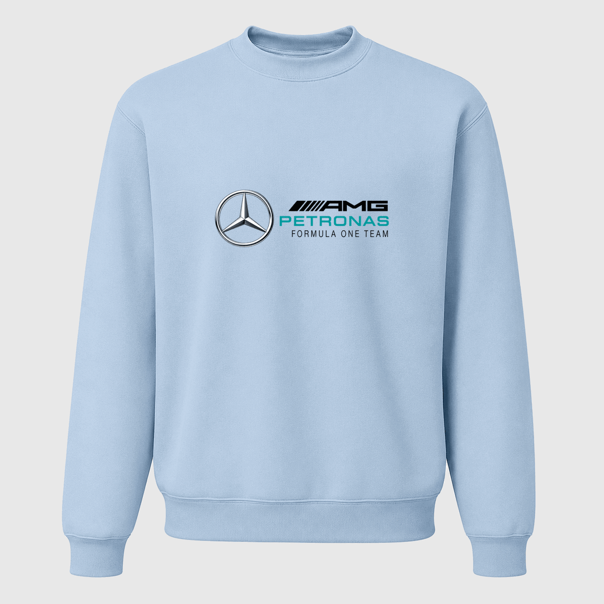 Men's Mercedes AMG Petronas Formula One Team Crewneck Sweatshirt - Sky Blue