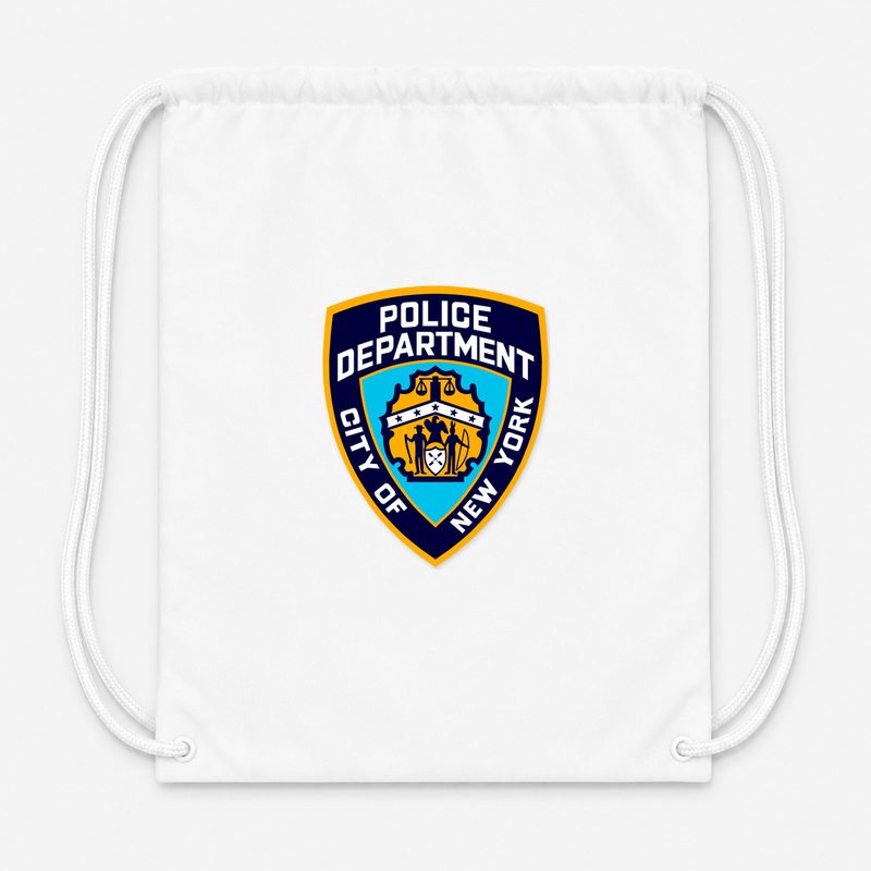 NYPD Drawstring Bag - White