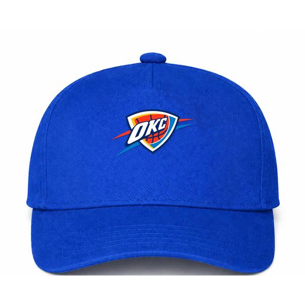 Oklahoma City Thunder NBA Logo Blue Dad Baseball Cap Hat