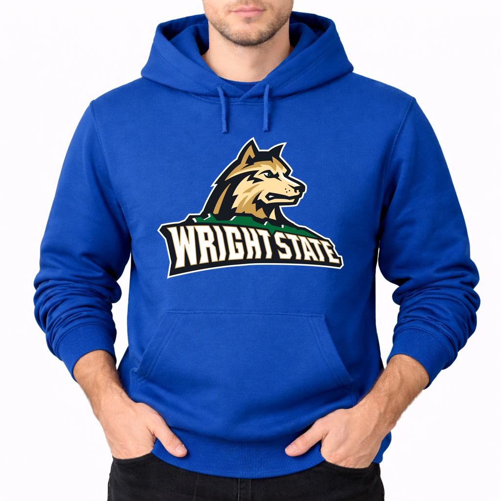 Men's Wright State Raiders Pullover Hoodie - Blue