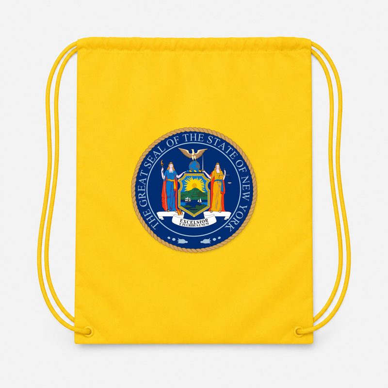 New York Drawstring Bag - Yellow