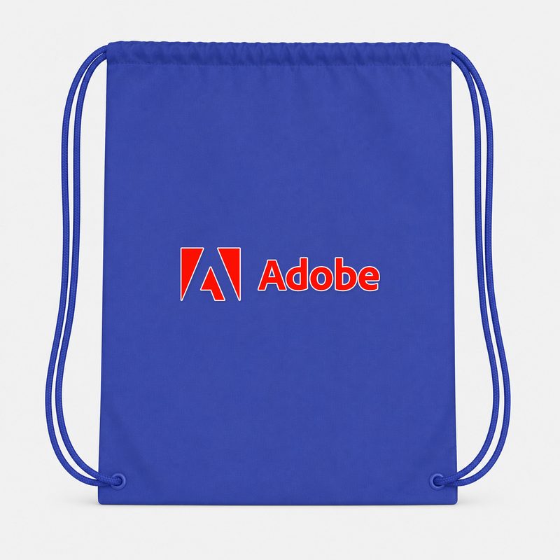 Adobe Corporate Drawstring Bag - Blue