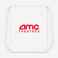 Amc Theatres PNG1 Drawstring Bag - White