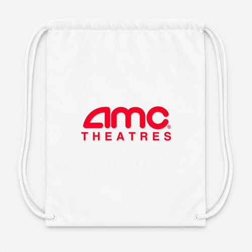 Amc Theatres PNG1 Drawstring Bag - White