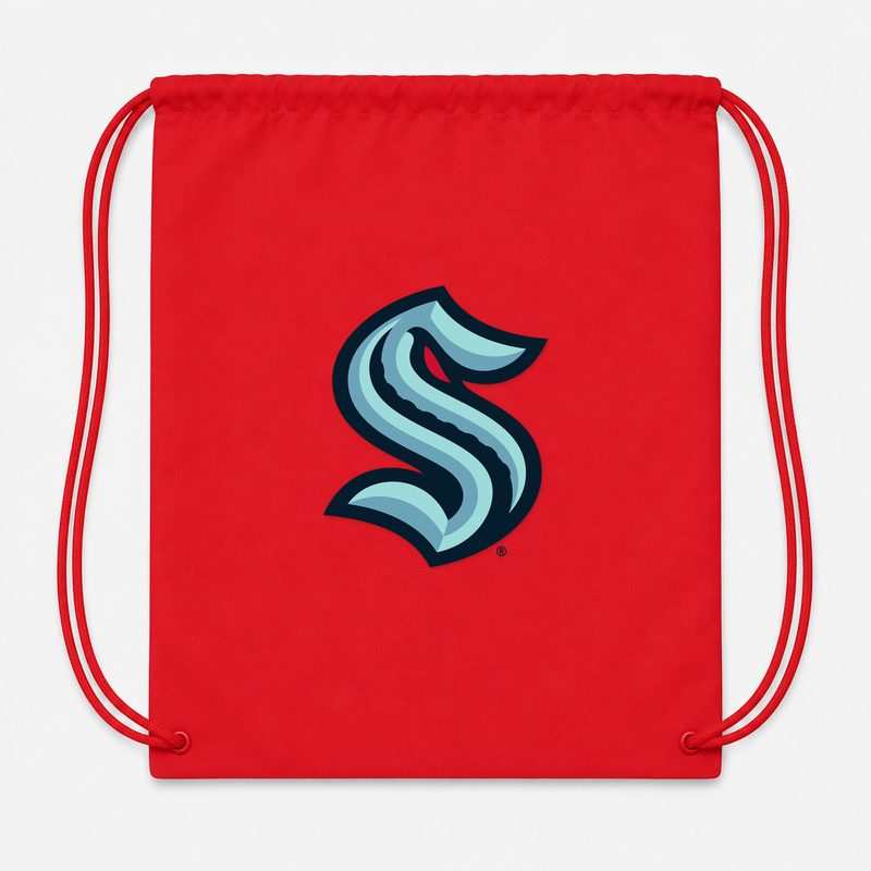 Seattle Kraken Drawstring Bag - Red