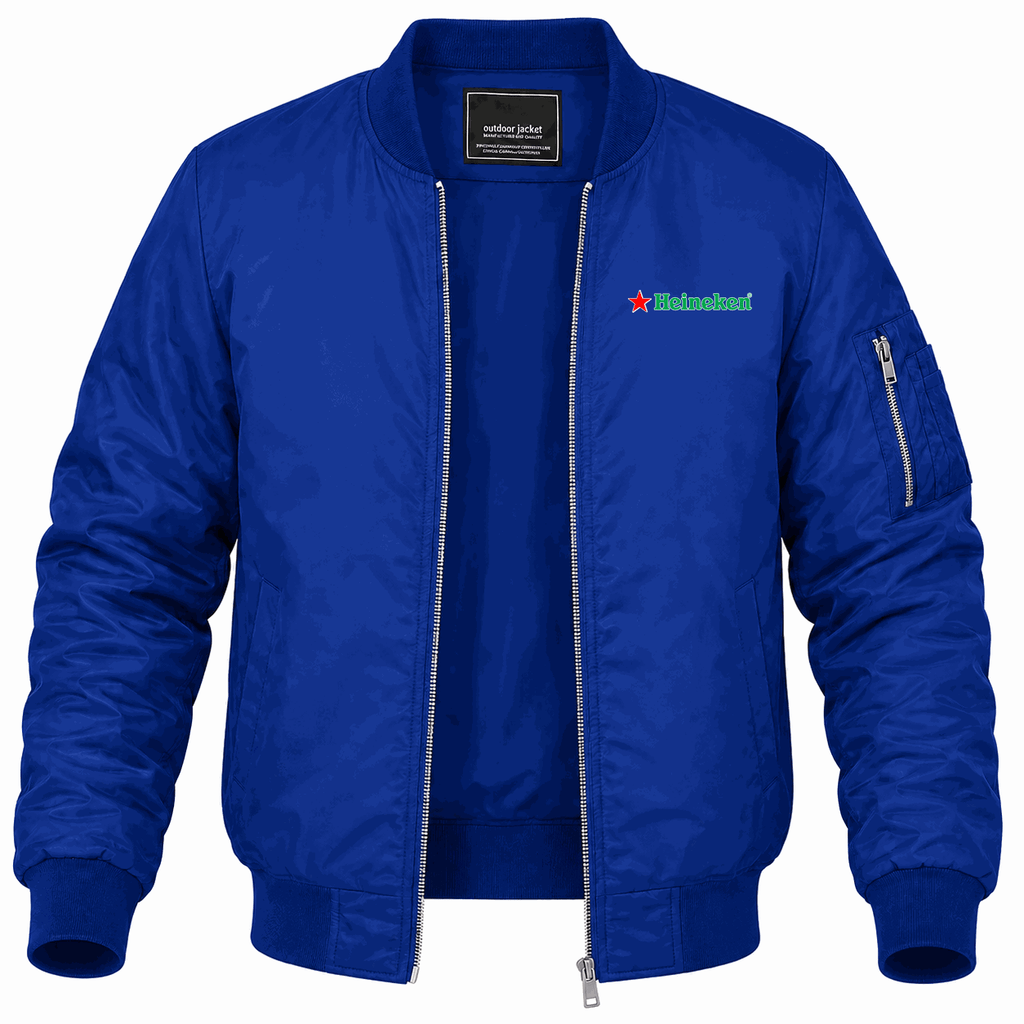 Men's Heineken Lightweight Bomber Jacket - Blue