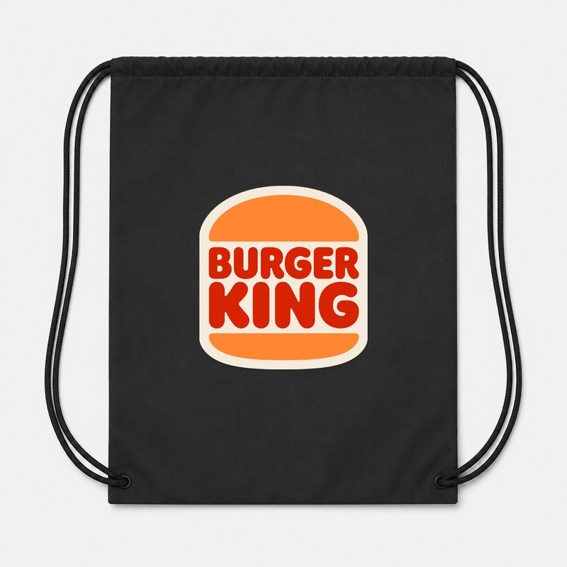 Burger King Drawstring Bag - Black
