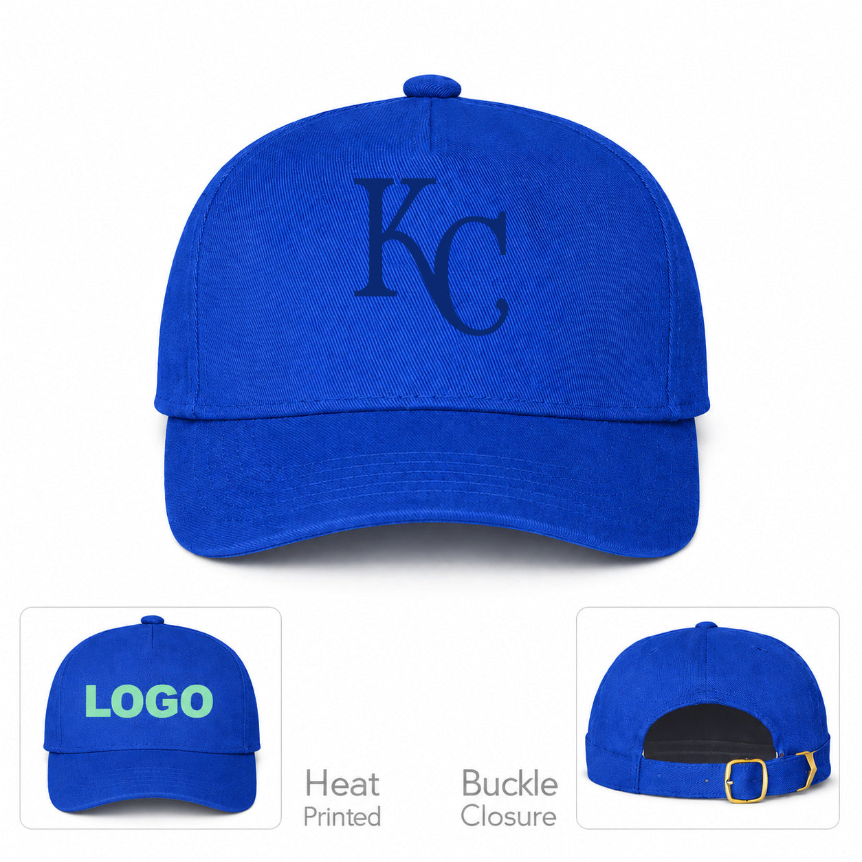 MLB Kansas City Royals Baseball Cap Hat - Blue