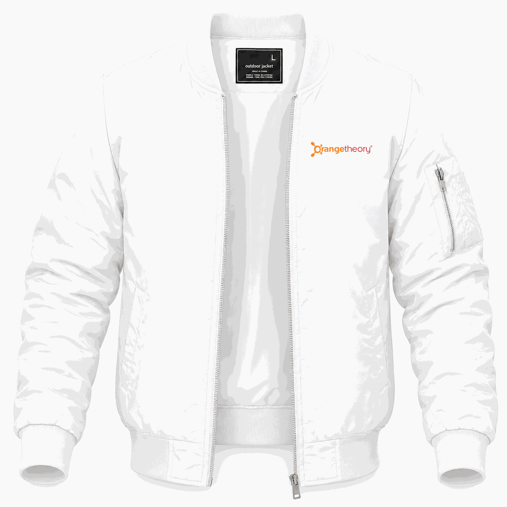 Men's Orangetheory Fitness Lightweight Bomber Jacket - White