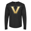 Men's Vanderbilt Commodores Logo Long sleeves Cotton Blend T-Shirt - Black