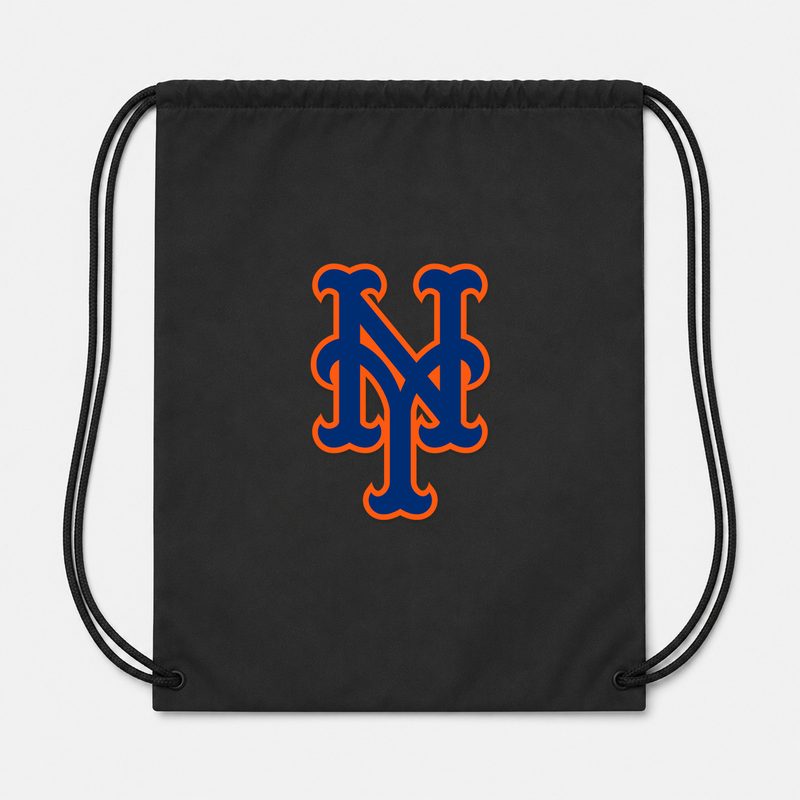New York Mets Drawstring Bag - Black