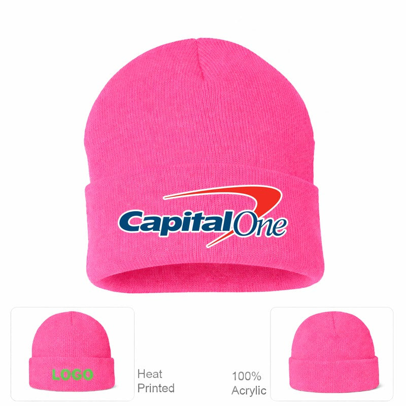 Capital One Pink Beanie Hat