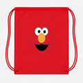 Elmo Face2 Drawstring Bag - Red