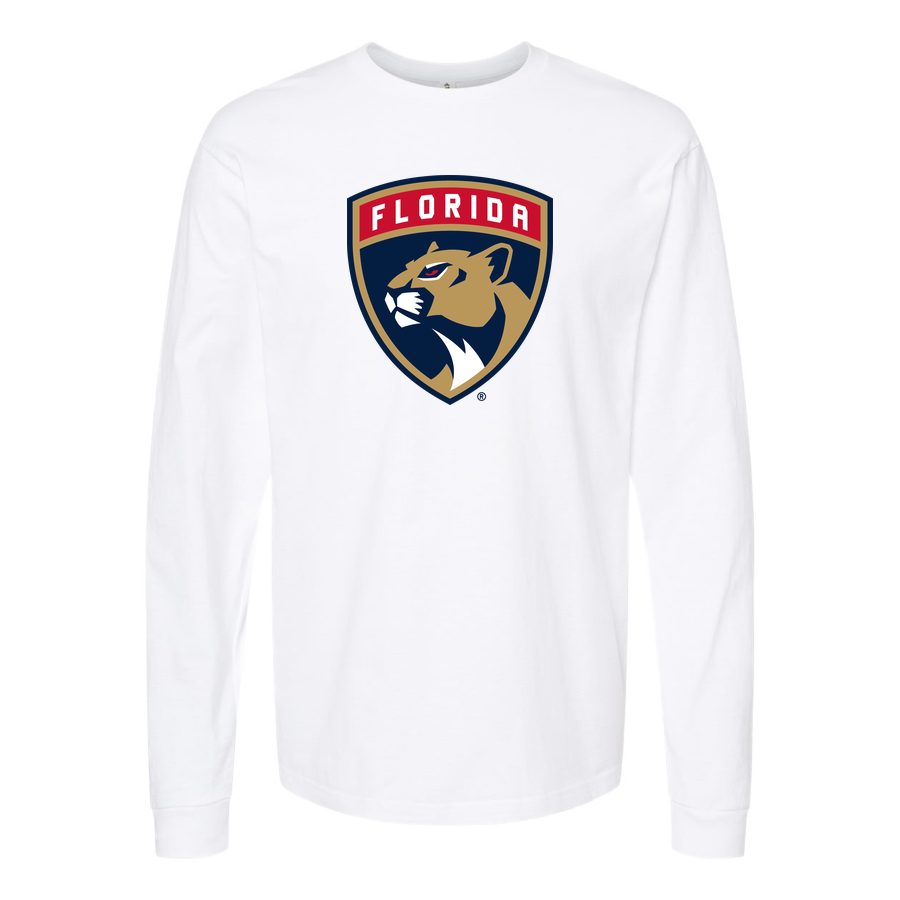Men's Florida Panthers Long sleeves Cotton Blend T-Shirt - White