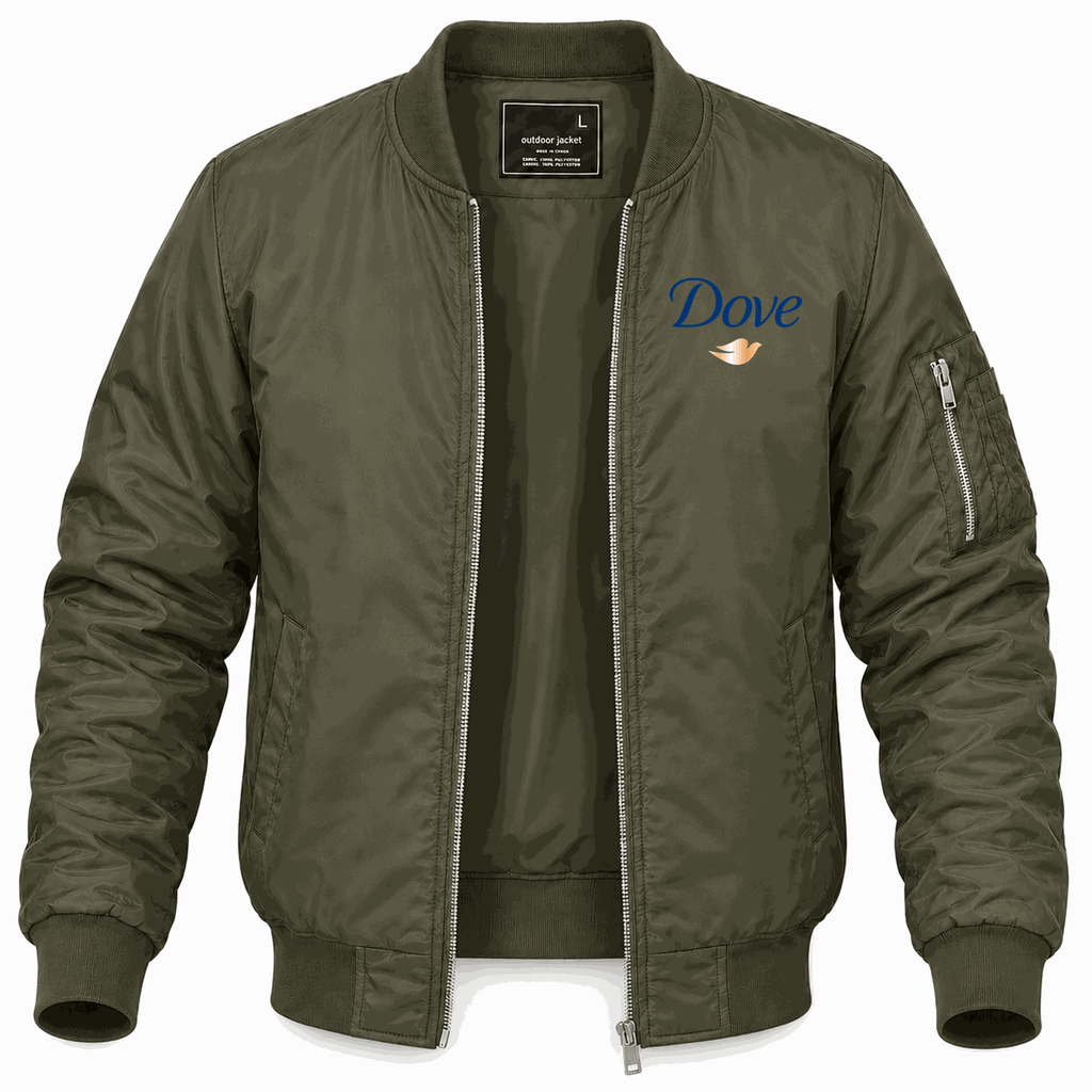 Men's Dove Lightweight Bomber Jacket - Army Green
