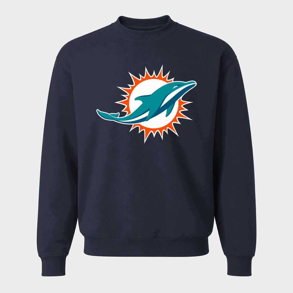 Men's Miami Dolphins Crewneck Sweatshirt - Navy