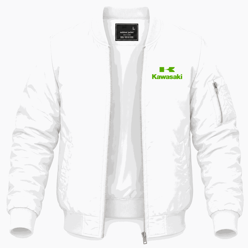 Men's Kawasaki Lightweight Bomber Jacket - White