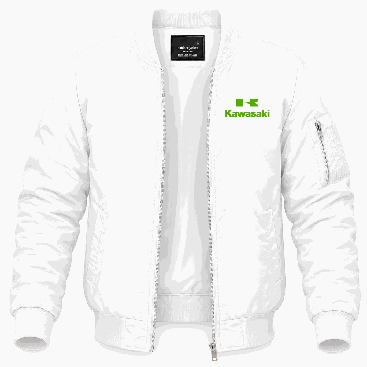 Men's Kawasaki Lightweight Bomber Jacket - White