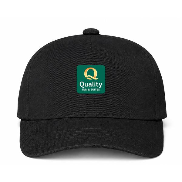 Quality Inn & Suites Logo Black Dad Baseball Cap Hat
