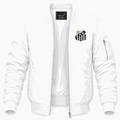 Men's Santos FC Lightweight Bomber Jacket - White