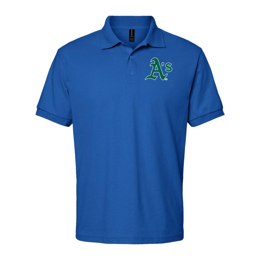 Men's Oakland Athletics Dry Blend Polo - Blue