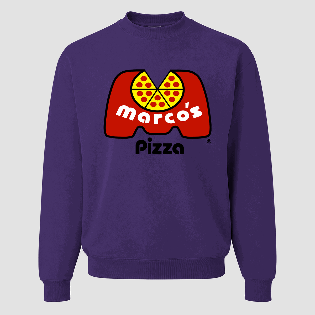 Men's Marco's Pizza Crewneck Sweatshirt - Purple